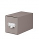 Rössler Soho fiókos doboz CD (14x26x15,4 cm, fém fogóval) taupe/szürkésbarna