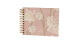 Rössler fotóalbum/scrapbook (19,5x14,5 cm, 20 lap, spirálos) púder, fehér virágos, Audrey (6)