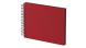 Rössler Soho fotóalbum/scrapbook (14,5x19,5 cm, 20 lap, spirálos, fekete lapok) piros