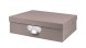 Rössler Soho Tárolódoboz fém fogóval (25x33x10 cm) taupe/szürkésbarna