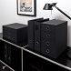 Rössler Soho Tárolódoboz (34,3x25x18,5 cm, A4, 3 fiókos) fekete