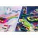 Faber-Castell filctoll készlet, 20db-os, dinoszauruszos, henger alakú fémdobozban
