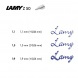 Lamy joy AL szett (Joy töltőtoll 1,1mm,1,5mm,1,9mm heggyel+5 tinta) ezüst dobozban 11