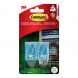 3M Command ovális, kültéri, átlátszó akasztó 2db, + 4db ragasztócsík 7100352253