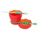Faber-Castell Ecsettál CLIC &amp; GO Piros-Narancs