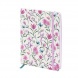 Rössler notesz (20x15 cm, 256 old, von. kötött, gumis) rózsaszín tav.virágos, Cornwall (6)
