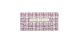 Artebene ajándékutalvány tartó (23x11 cm) pink-fekete szövetmintás, For You (6)