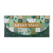 Artebene ajándékutalvány tartó (23x11 cm) zöld, Merry Christmas karácsonyi (6)