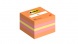 Post-it® Mini Kockatömb, Narancssárga, Rózsaszín és Sárga, 51 mm x 51 mm, 400 Lap/Tömb, 1 Tömb/Csomag, 100% PEFC, SGSCH-PEFC-COC-110078
