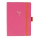Artebene notesz, A6, 72 lap, pontozott, gumipántos, pink, vegán bőr (6)