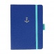 Artebene notesz A6, 72 lap, pontozott, gumipántos, királykék, vegán bőr (6)
