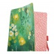 Artebene notesz, A5, 72 lap, pontozott, gumipántos, zöld, sárga virágos (6)