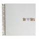 Artebene vendégkönyv (24x24 cm, 80lap), spirálos, fehér, Mr. &amp; Mrs. esk. (6)