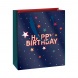 Stewo ajándéktasak (18x8x21 cm) sötétkék, csillagos, Happy Birthday, Starlett (6)