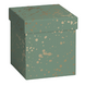 Stewo ajándékdoboz (11x11x12 cm) zöld, márványmintás