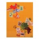 Exacompta bélyegalbum (16,5x22,5 cm) 16 oldal, 6 soros, Globe Trotter
