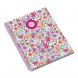 AMBAR Spirálfüzet A5, 80 lapos kockás, Moonflower Cherry