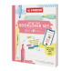 STABILO swing cool Book Wallet szövegkiemelő – 4 darabos készlet – ideális a STABILO Highlight Apphoz