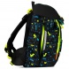 Baier Brunnen iskolai hátizsák (37x29x19cm) fekete-neonzöld, dínós (6)