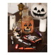 UNI PWE-5M Folyékony kréta, HALLOWEEN készlet 4db-os, (fehér, fekete, lila és fluoreszkáló narancs)