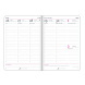 Dolce Blocco határidőnapló,  Secret Calendar B6, heti 2027 Magnolia Dream