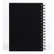 Clairefontaine vázlatkönyv (10,5x14,8 cm, 140 g/m2, 50 lap, spirálos) goldline/ fekete