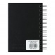 Clairefontaine vázlatkönyv (10,5x14,8 cm, 140 g/m2, 50 lap, spirálos) goldline/ fekete