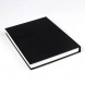 Clairefontaine vázlatkönyv (14,8x21 cm, 140 g/m2, 50 lap) goldline/ fekete