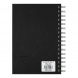 Clairefontaine vázlatkönyv (14,8x21 cm, 140 g/m2, 50 lap, spirálos) goldline/ fekete