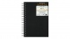 Clairefontaine vázlatkönyv (14,8x21 cm, 140 g/m2, 50 lap, spirálos) goldline/ fekete