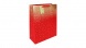 Eurowrap ajándéktasak (26,5x33x14 cm) piros, arany ombre, csillagos (5)