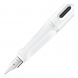 4040702 Lamy safari, töltőtoll (F) színes gyűrű szettel, all white, 0B1