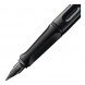 4040709 Lamy safari, töltőtoll (F) színes gyűrű szettel, all black, 0B2
