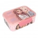 TOPModel uzsonnásdoboz elválasztóval, barátnős, rózsaszín pöttyös DOTS(6)