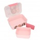 TOPModel uzsonnásdoboz elválasztóval, barátnős, rózsaszín pöttyös DOTS(6)