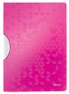LEITZ WOW Colorclip, PP mappa A4 30lap, rózsaszín