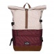 Schneiders Walker hátizsák, bordó-bézs (29x45-64x17 cm, 23-30l) popcorn-cypress,roll up two(6)
