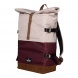 Schneiders Walker hátizsák, bordó-bézs (29x45-64x17 cm, 23-30l) popcorn-cypress,roll up two(6)
