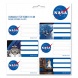 Ars Una csomagolt füzetcímke (3 x 6db) NASA-1 (5063) 20