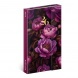 5413-PF Reálszisztéma Heti beosztású, mágnessel záródó határidőnapló, 12,5 x 20,8 cm Purple Flowers (2026)