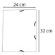 Exacompta gumis mappa, PP, A4+, 4 féle szín, irizáló, Candy Tidy (6)