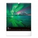 6087-AB Reálszisztéma Falinaptár Aurora Borealis 30 × 34 cm (2026)