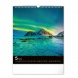 6087-AB Reálszisztéma Falinaptár Aurora Borealis 30 × 34 cm (2026)