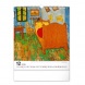 6087-VG Reálszisztéma Falinaptár Vincent van Gogh 30 × 34 cm (2026)