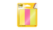 Post-it® Jelölőlapok, Energetic Színkollekció, 25 mm x 76 mm, 100 Lap/Tömb, 3 Tömb/Csomag, 100% PEFC, SGSCH-PEFC-COC-110078