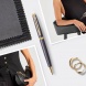 WATERMAN HEMISPHERE UNDERSTATED EDITION Golyóstoll LÁVA FEKETE, Arany klipsz