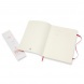 Moleskine Notesz QP623F2 Puha Skarlát Piros (XL) Sima
