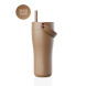 EQUA Carry Cup duplafalú termoszkulacs (600ml) Karamell