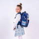 Schneiders iskolai hátizsák, 9-részes, sötétkék, Ergolite, Blue Bloom (6)