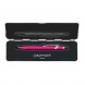 Carandache golyóstoll fémdobozban, pink, kék tintával, 849 Fluo-X Line